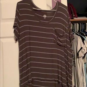 Green Striped Shirt